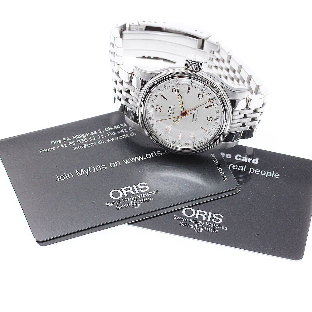 ORIS Pointer date 7543 Big crown Silver Dial Automatic Men's Watch_968044