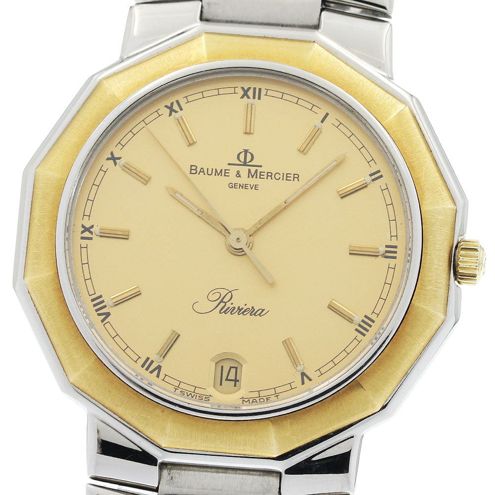 Baume & Mercier Riviera 5131.3 Date gold Dial Quartz Men's Watch_968086