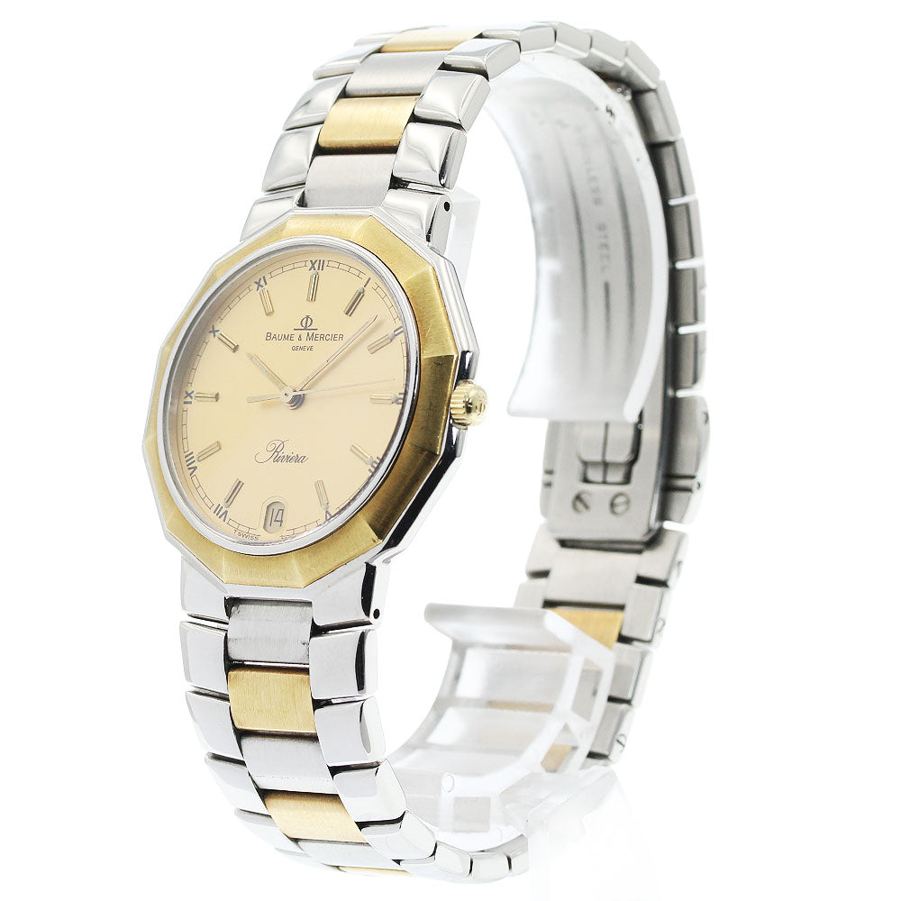Baume & Mercier Riviera 5131.3 Date gold Dial Quartz Men's Watch_968086