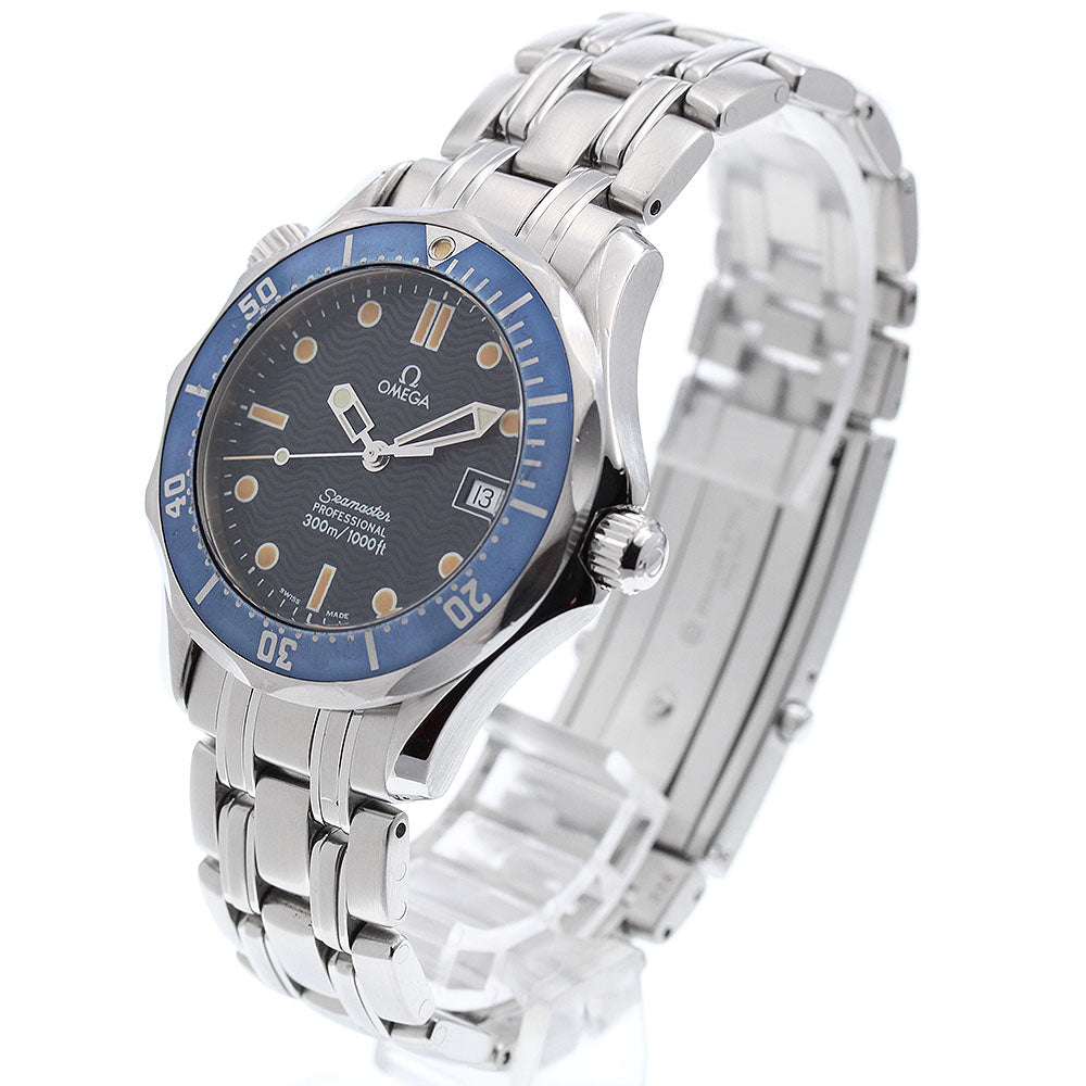 OMEGA Seamaster300 2561.80 Date Navy Dial Quartz Boy's Watch_968242