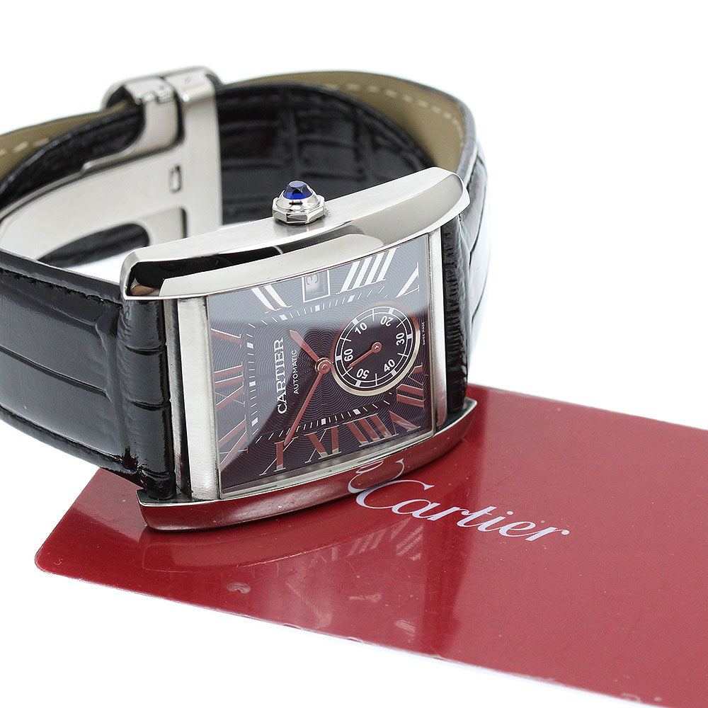 CARTIER Tank MC LM WSTA0010 Date Navy Dial Automatic Men's Watch_968433