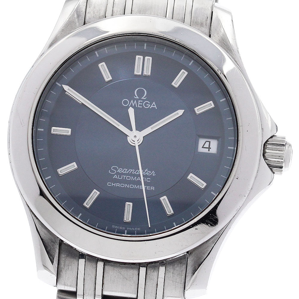 OMEGA Seamaster120 2501.82 Date Navy Dial Automatic Men's Watch_968741