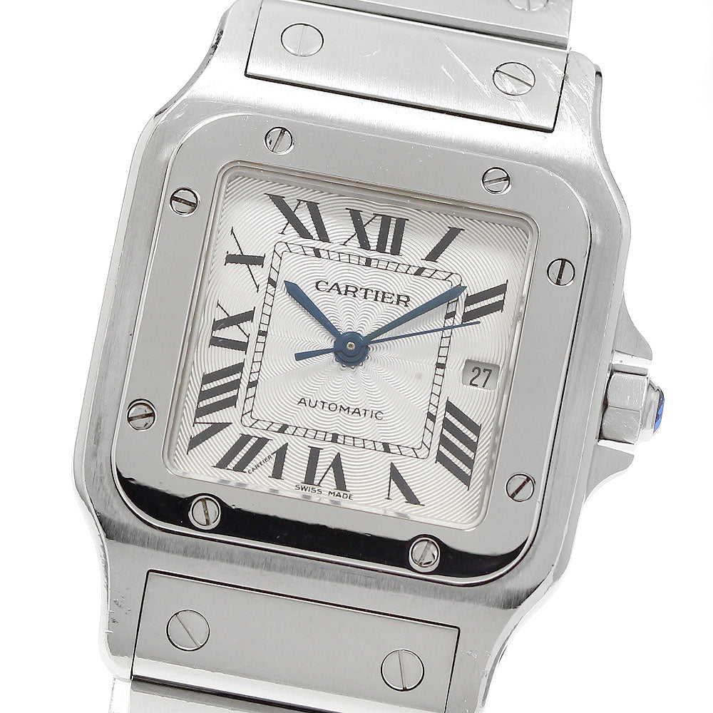 CARTIER Santos GalbeeLM W20055D6 Date Silver Dial Automatic Men's Watch_968804