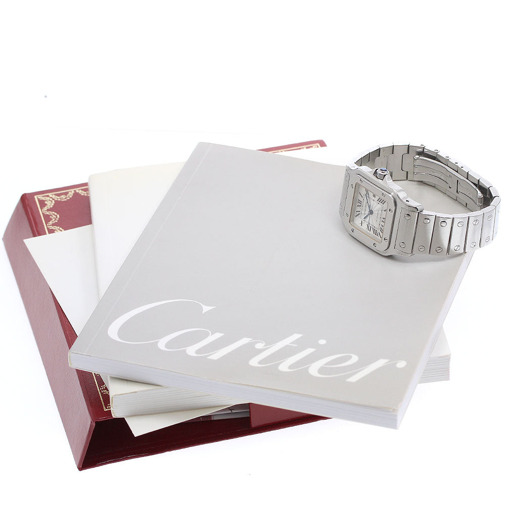 CARTIER Santos GalbeeLM W20055D6 Date Silver Dial Automatic Men's Watch_968804
