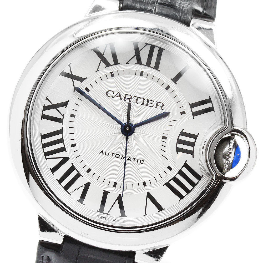 CARTIER Baron blue WSBB0028 36mm Silver Dial Automatic Men's Watch_969025