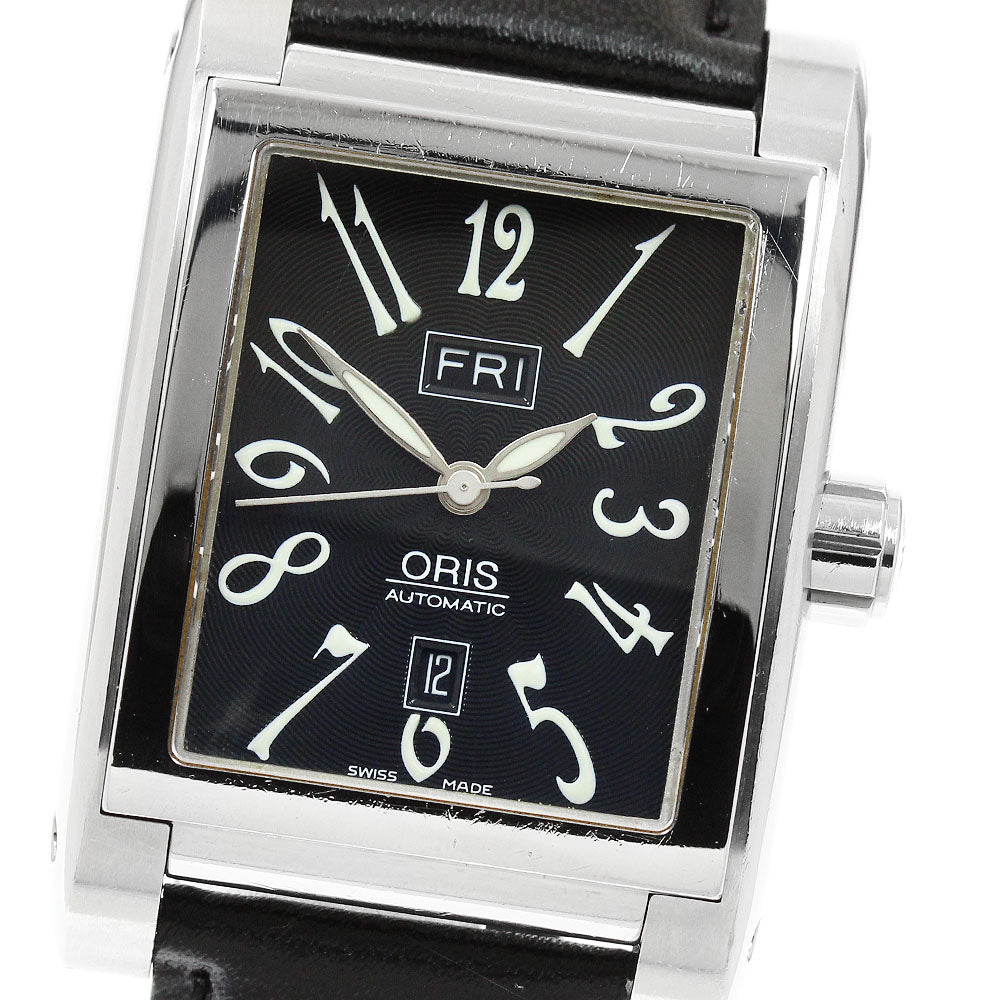ORIS Rectangle 7525 Day date black Dial Automatic Men's Watch_970224