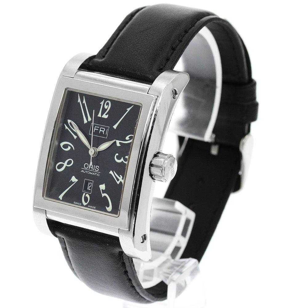 ORIS Rectangle 7525 Day date black Dial Automatic Men's Watch_970224