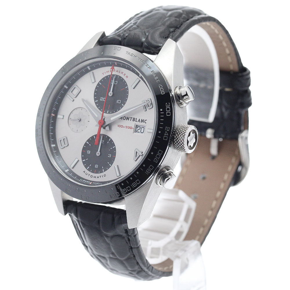 MONTBLANC Time walker 119940 Chronograph Date Silver / Black Dial Automatic Men's Watch_970476