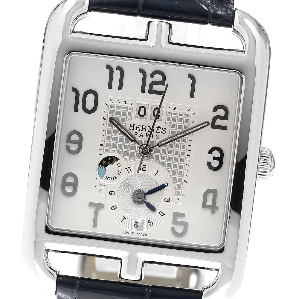HERMES Cape Cod CD6.910 GMT Night & Day White / Silver Dial Automatic Men's Watch_970479