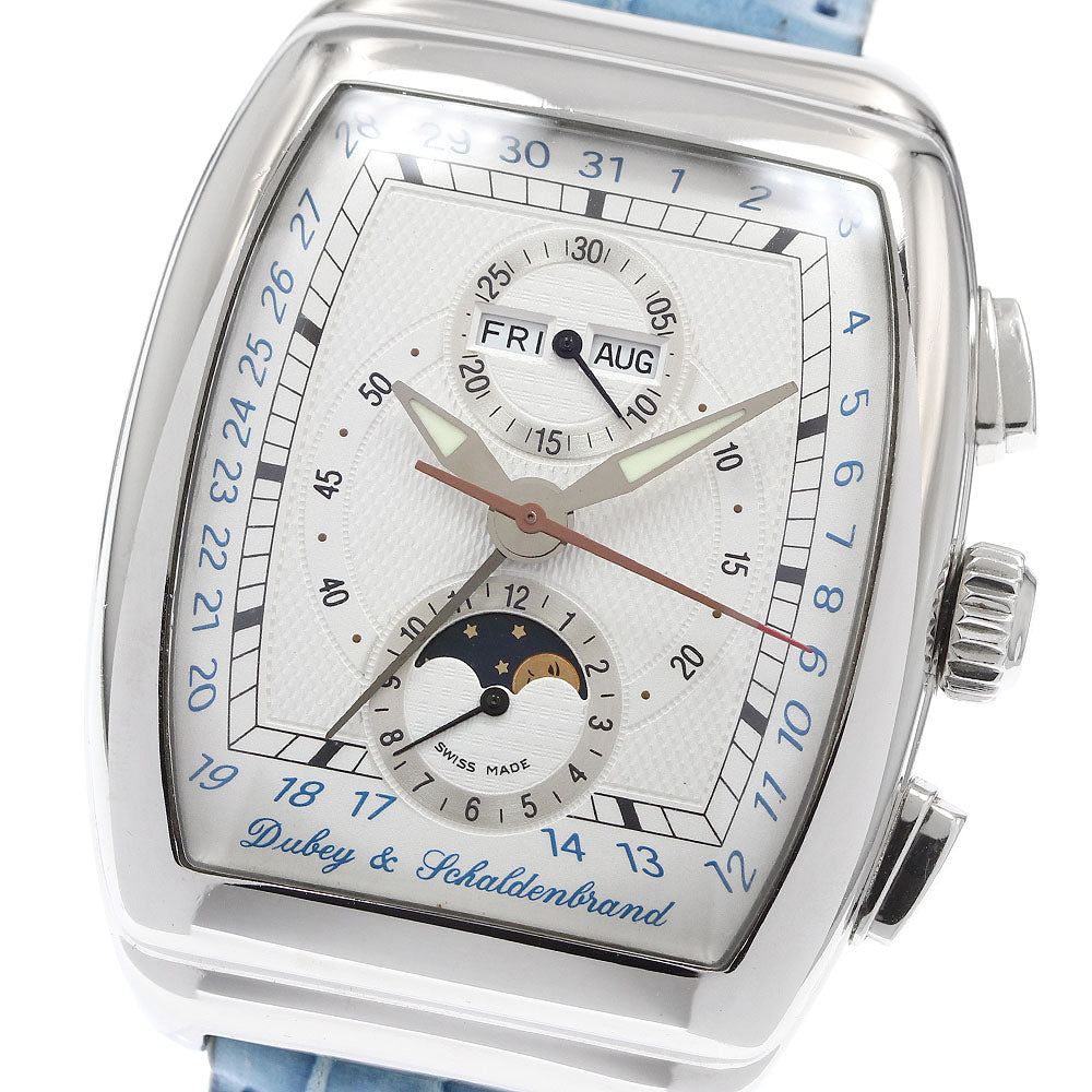DUBEY & SCHALDENBRAND Aerodeen Gran Chrono Astro Triple calendar Silver Dial Automatic Men's Watch_970704