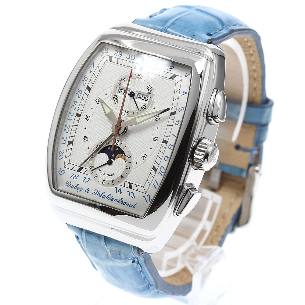 DUBEY & SCHALDENBRAND Aerodeen Gran Chrono Astro Triple calendar Silver Dial Automatic Men's Watch_970704