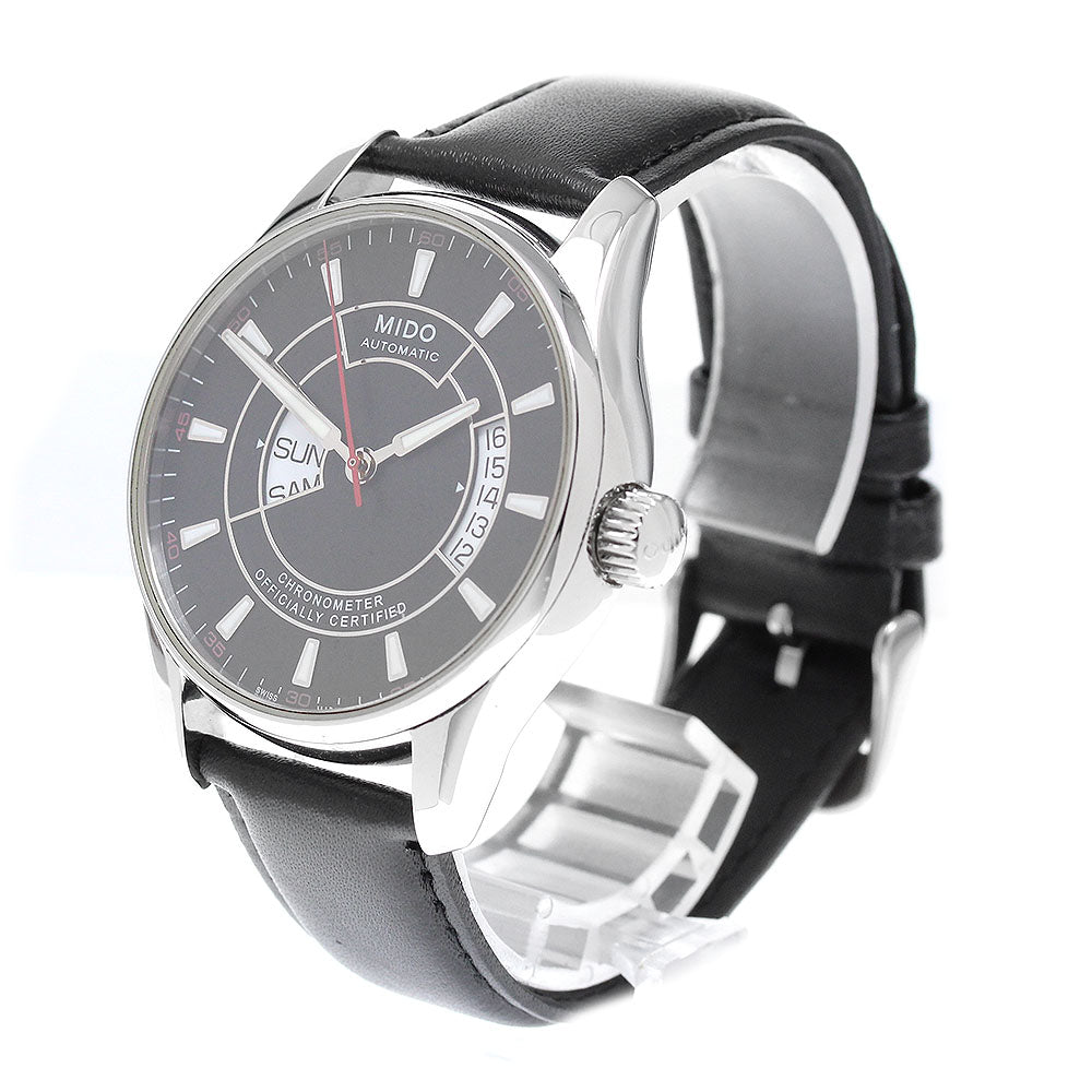 MIDO M001431 Chronometer Day Date black Dial Automatic Men's Watch_970893