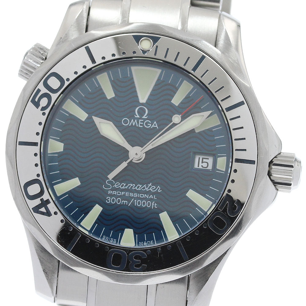 OMEGA Seamaster300 2263.80 Date blue Dial Quartz Boy's Watch_971064