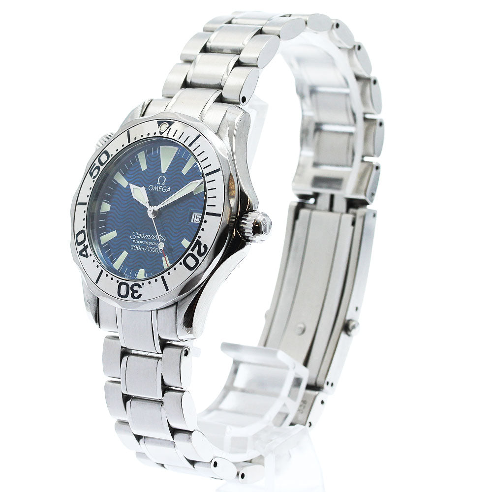 OMEGA Seamaster300 2263.80 Date blue Dial Quartz Boy's Watch_971064