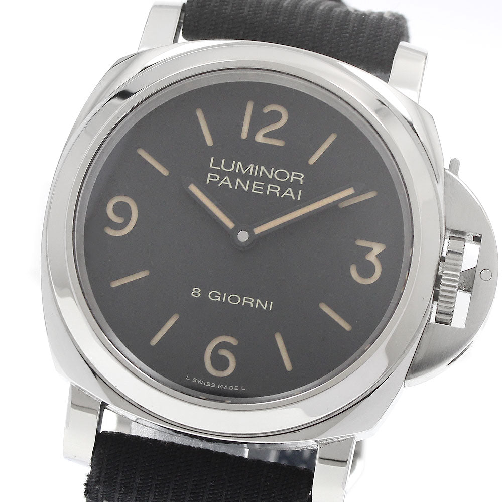PANERAI Luminor base PAM00914 8 days Black Dial Hand Winding Men's Watch_971202