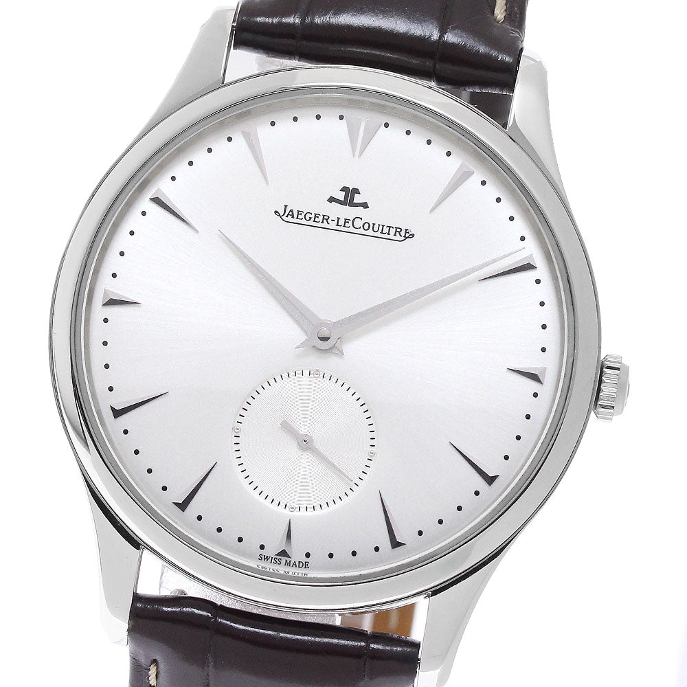 JAEGER-LECOULTRE Master Grand Ultra Slim 174.8.90.S/Q1358420 Small seconds Silver Dial Automatic Men's Watch_971212