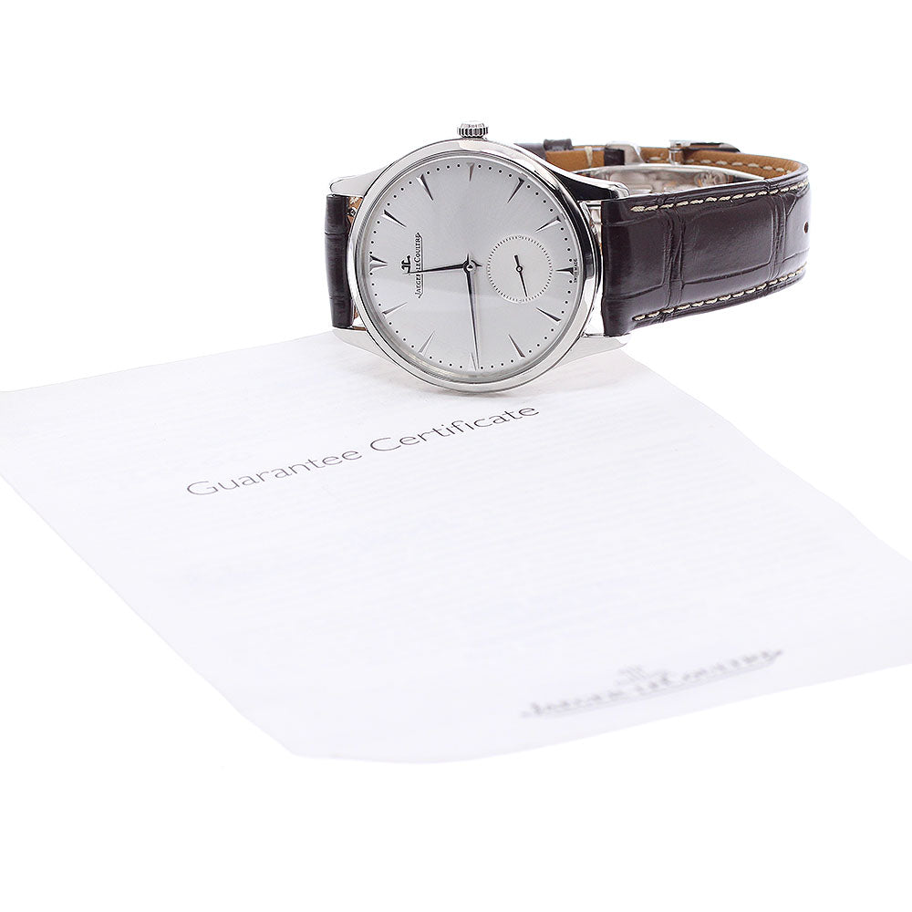 JAEGER-LECOULTRE Master Grand Ultra Slim 174.8.90.S/Q1358420 Small seconds Silver Dial Automatic Men's Watch_971212