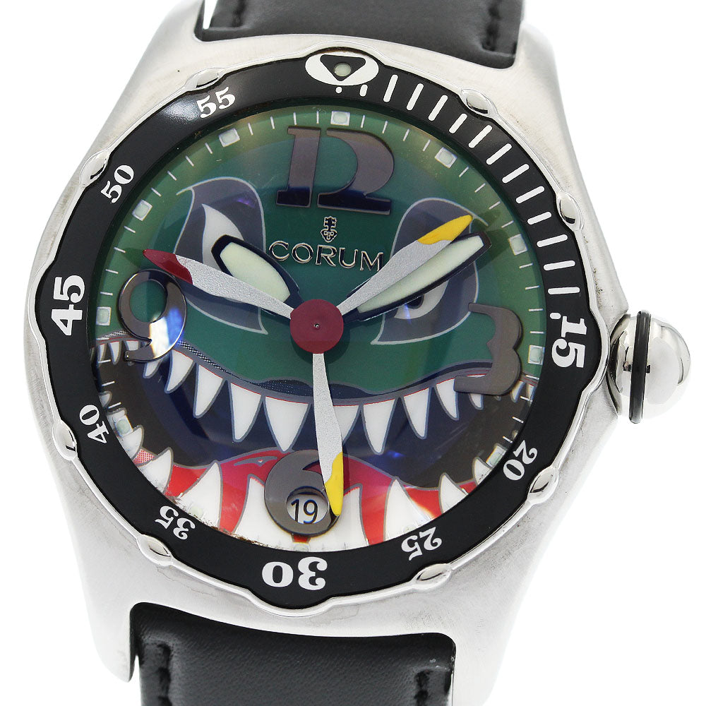 CORUM Bubble dive bomber shark 82.180.20 Date green Dial Automatic Men's_971369