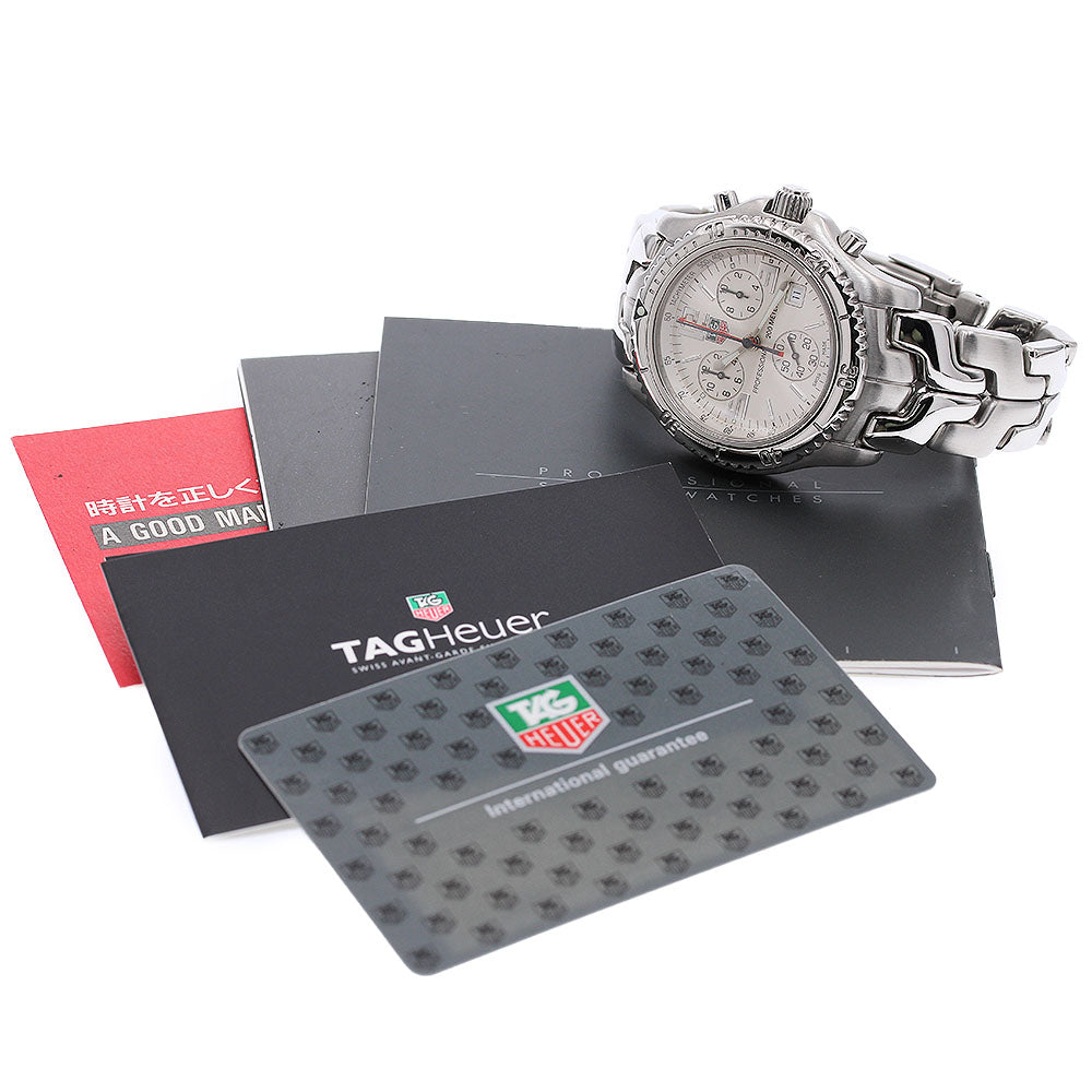 TAG HEUER Link CT1112.BA0551 Chronograph Silver Dial Quartz Men's Watch_971543