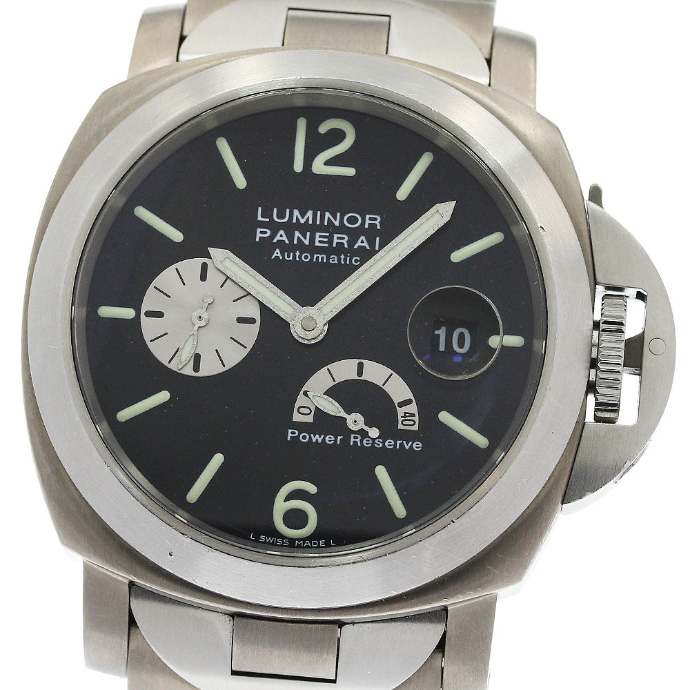 PANERAI Luminor PAM00124 Power reserve black Dial Automatic Men's Watch_971552