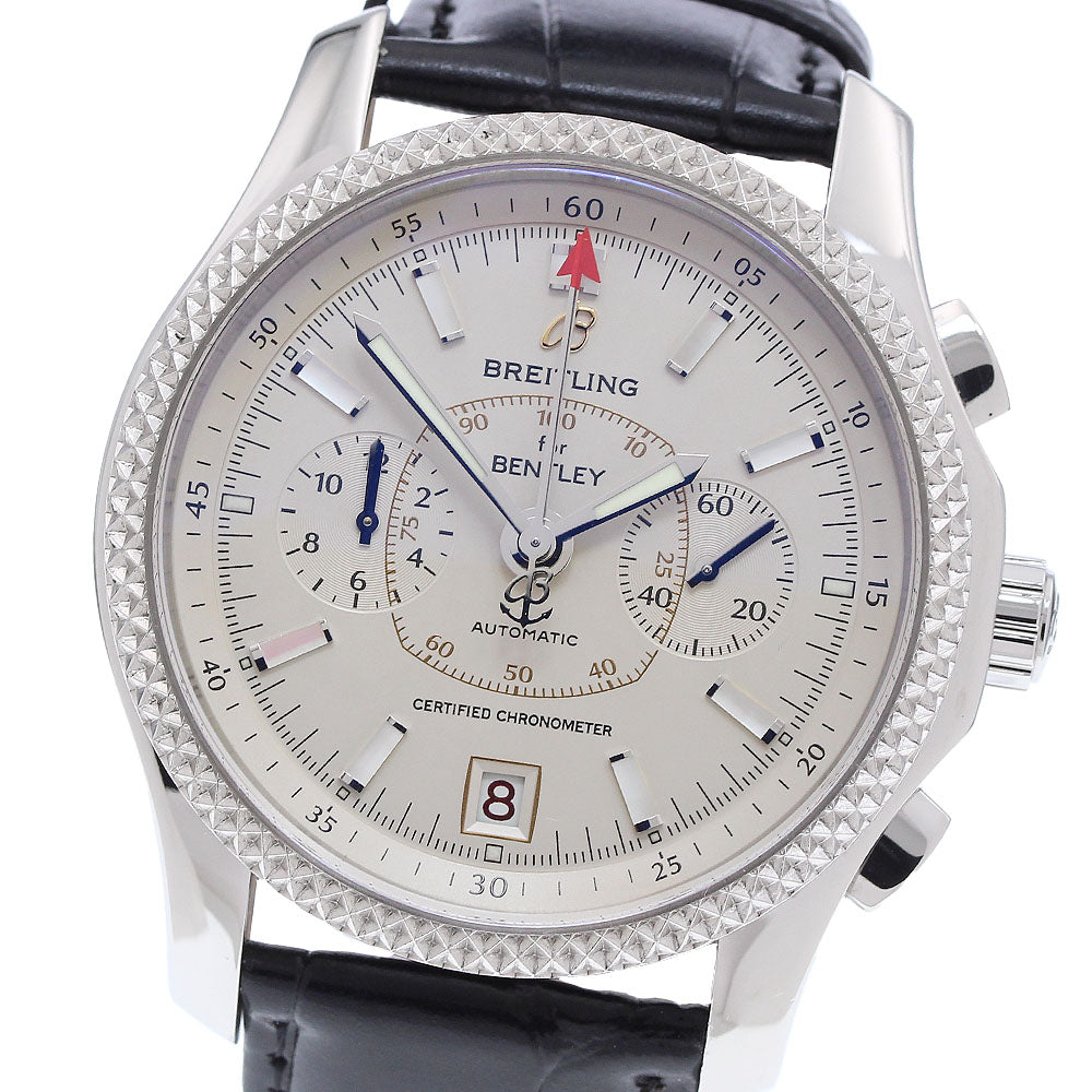 BREITLING Bentley Mark VI P26362 Chronograph Silver Dial Automatic Men's_972035