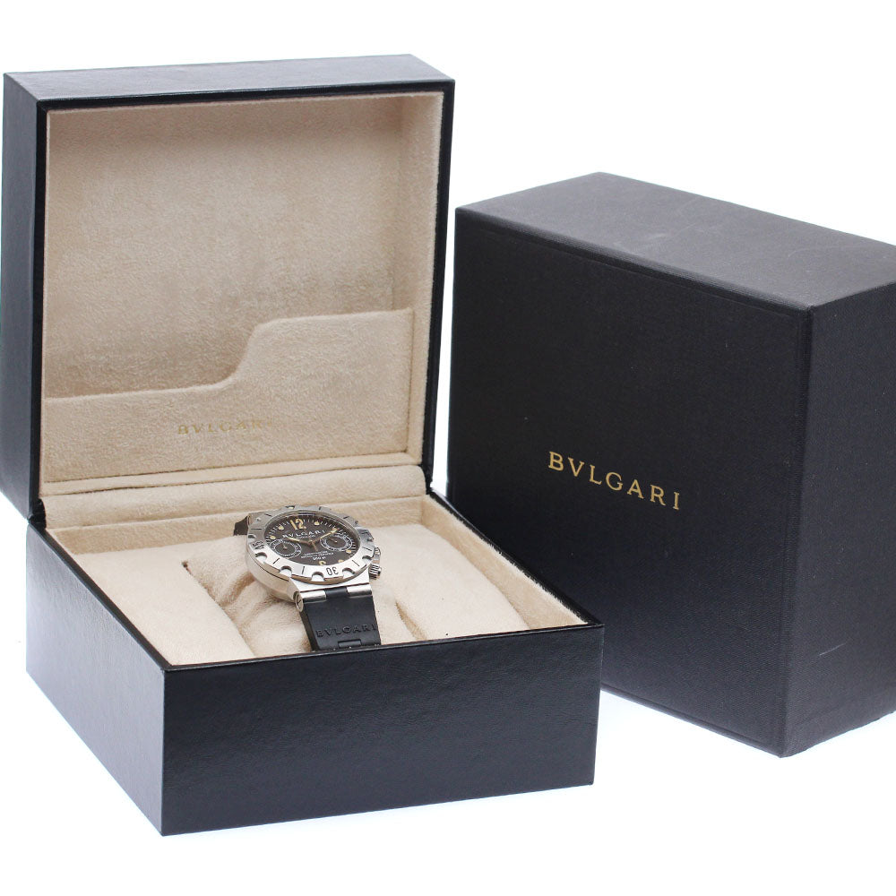 BVLGARI Diagono Scuba SC38S Chronograph black Dial Automatic Men's Watch_972058