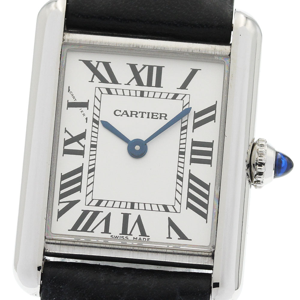 CARTIER Tank Must SM WSTA0042 Silver Dial Quartz Ladies Watch_972681