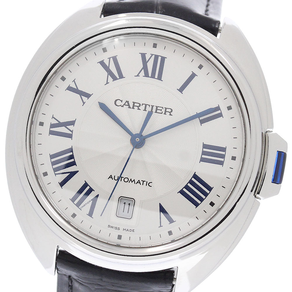 CARTIER Cres de Cartier WSCL0018 Date Silver Dial Automatic Men's Watch_972715