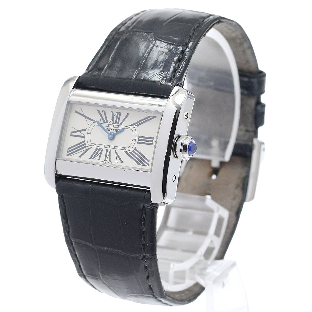 CARTIER Mini tank divan W6300255 beige Dial Quartz Ladies Watch_972718