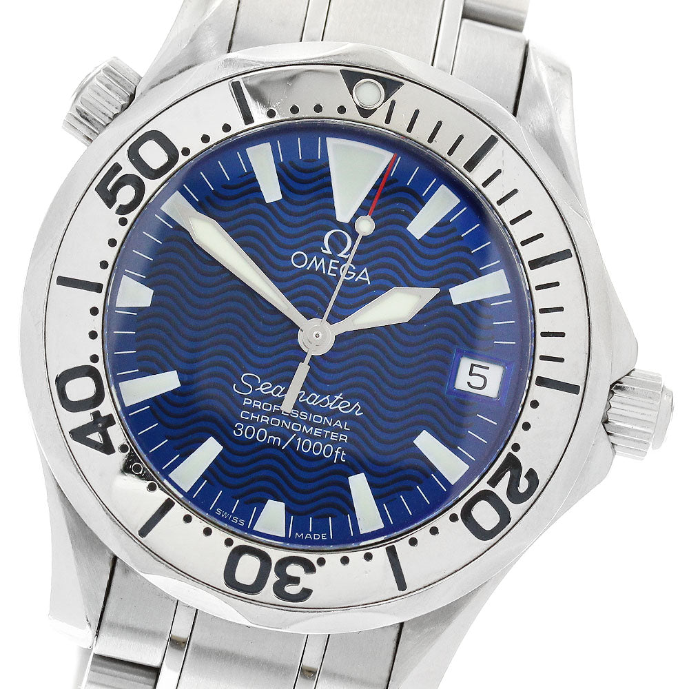 OMEGA Seamaster300 2253.80 Date blue Dial Automatic Boy's Watch_972786