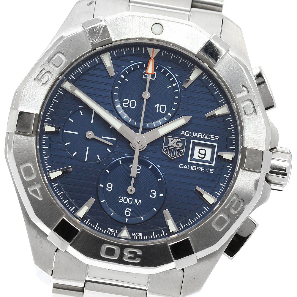 TAG HEUER Aqua racer CAY2112.BA0925 Chronograph Navy Dial Automatic Men's_972888