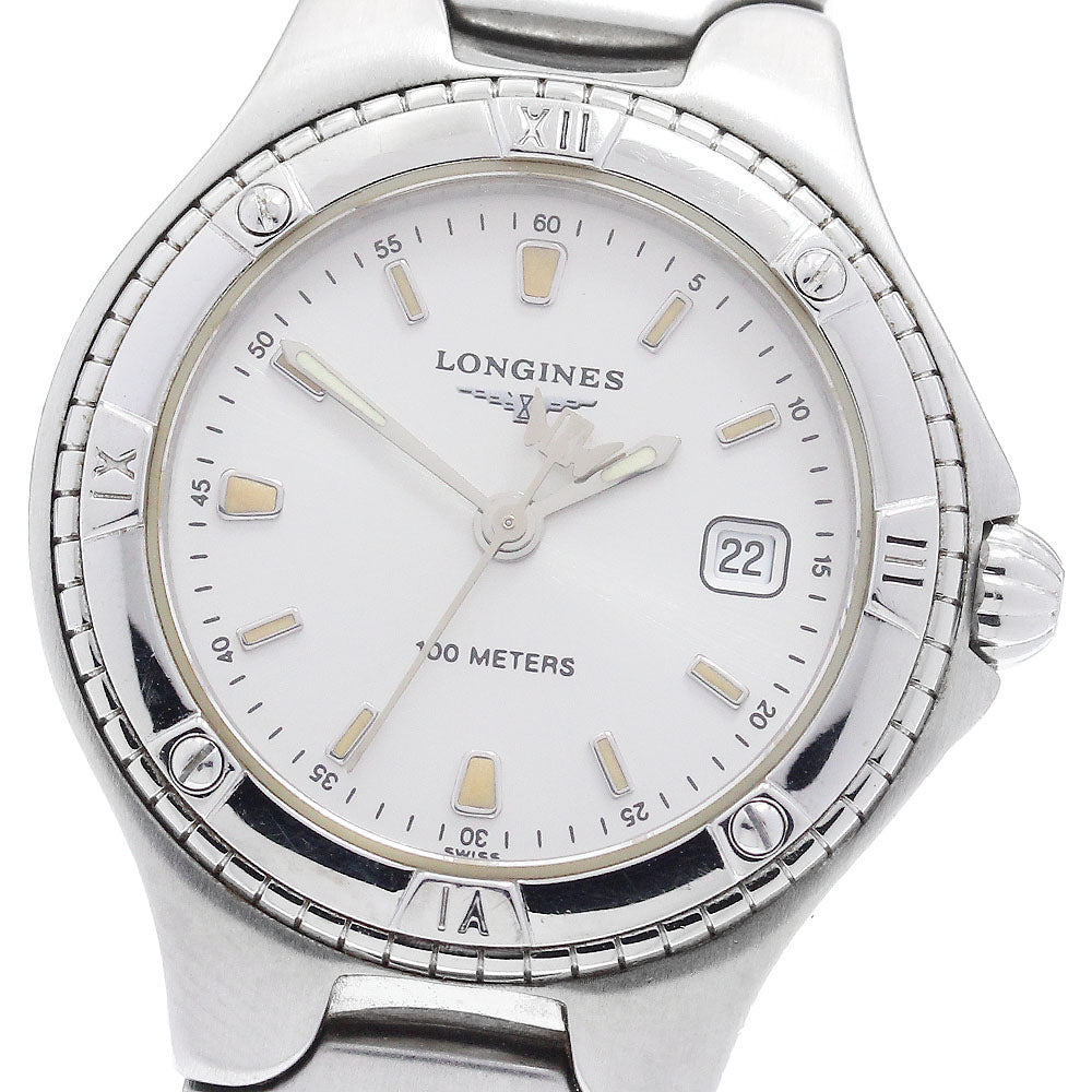 LONGINES L3.112.4 Date white Dial Quartz Ladies Watch_972926