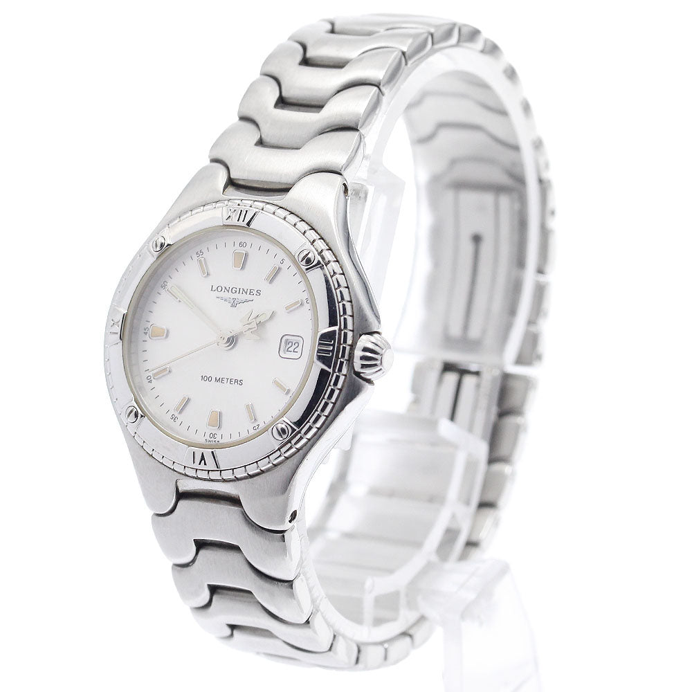 LONGINES L3.112.4 Date white Dial Quartz Ladies Watch_972926