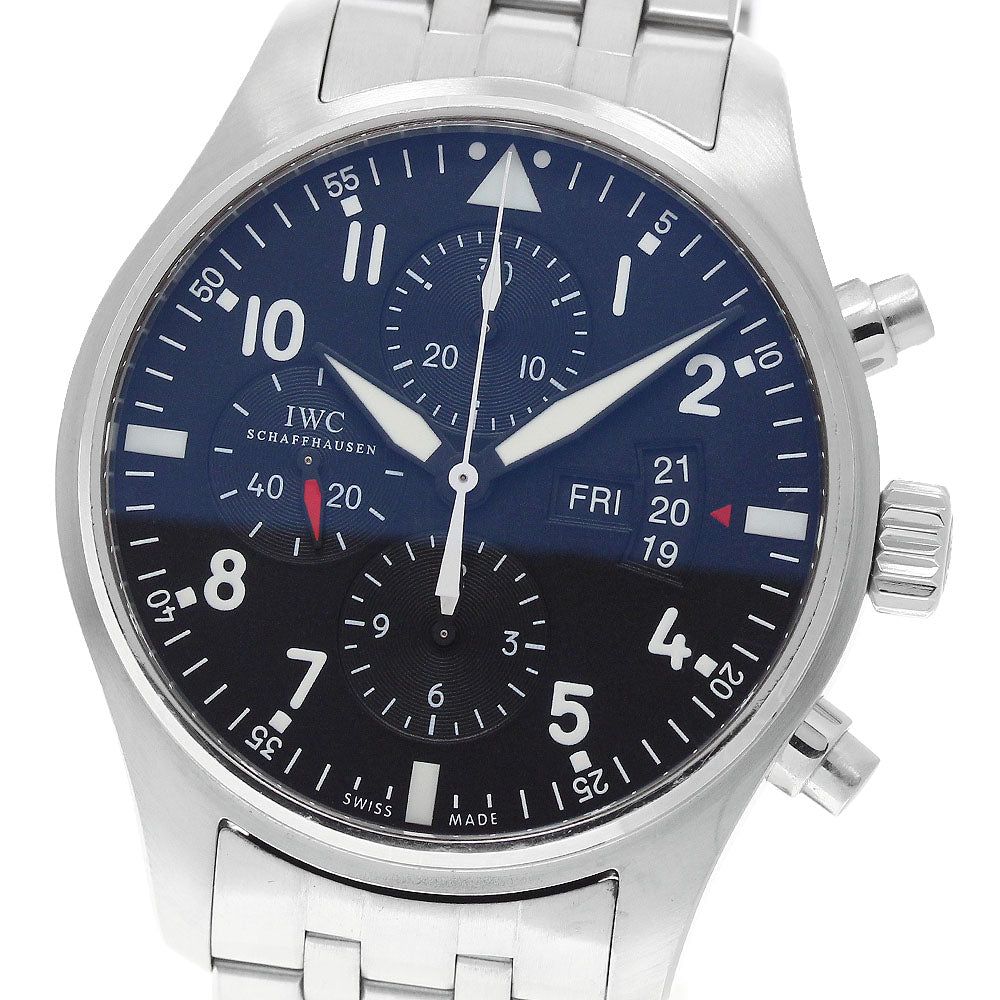 IWC SCHAFFHAUSEN Pilot watch IW377704 Chronograph Automatic Men's Watch_973011