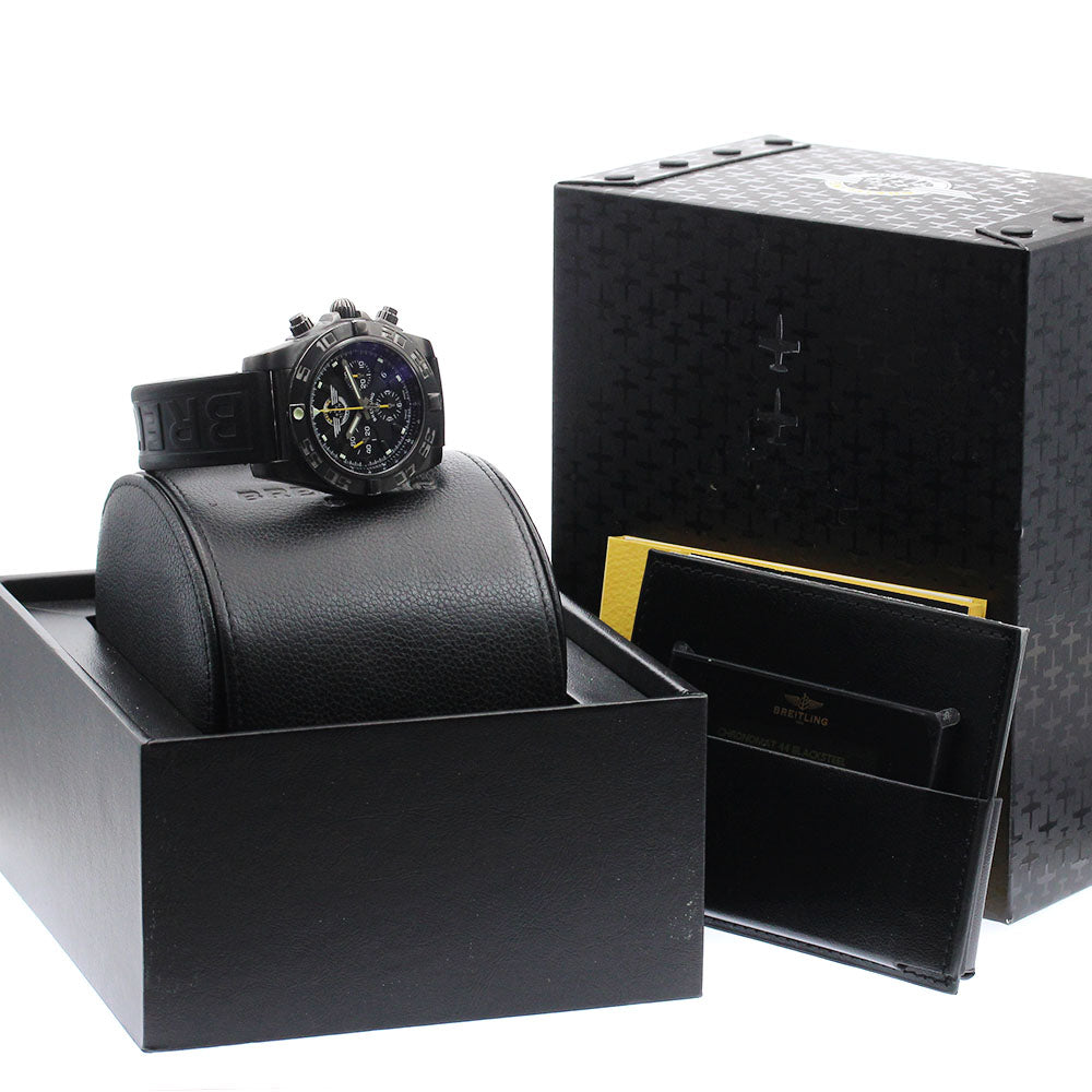 BREITLING Chronomat44 black steel MB01109L Automatic Men's Watch_973079