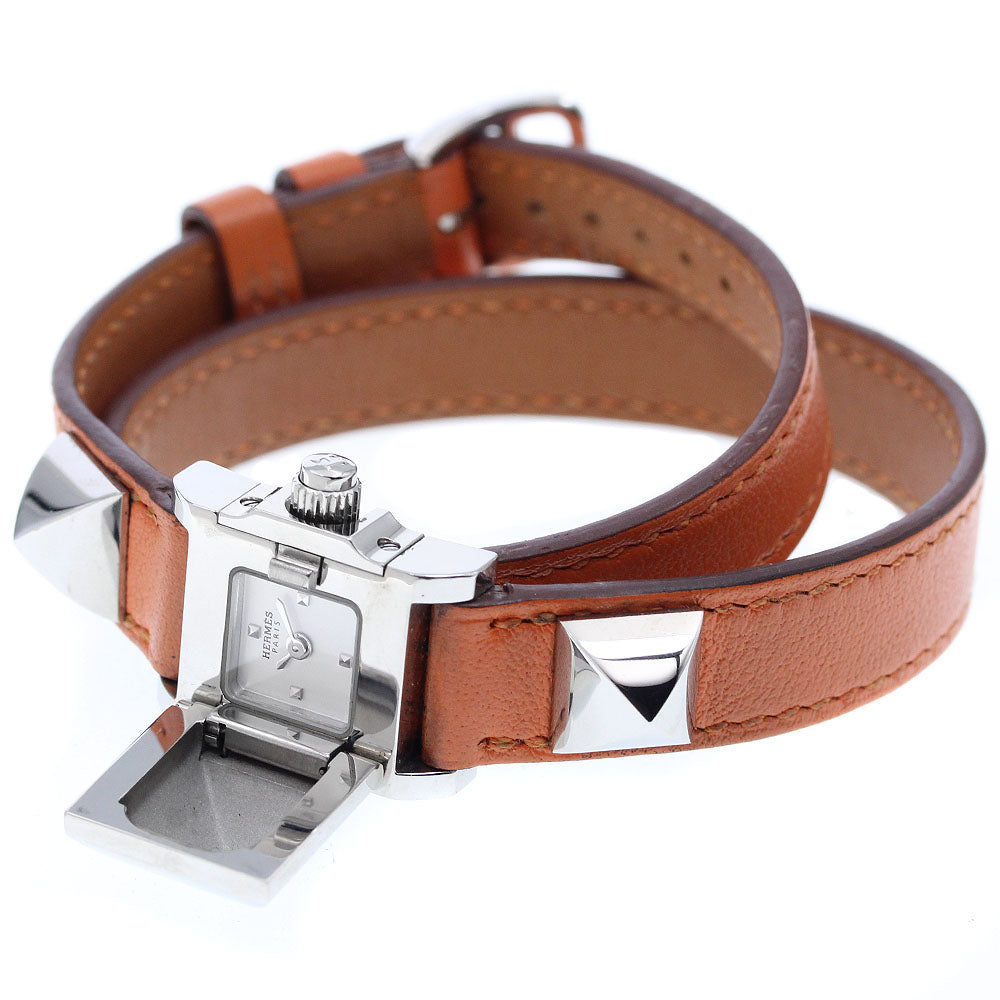 HERMES Minimedore ME2.110 Double Tour Silver Dial Quartz Ladies Watch_973118