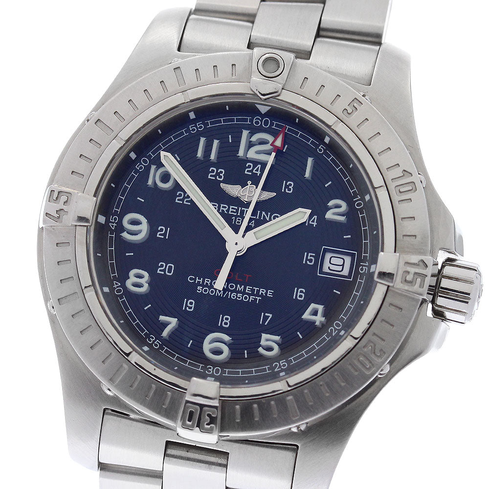 BREITLING Colt A74380 GMT date black Dial Quartz Men's Watch_973147