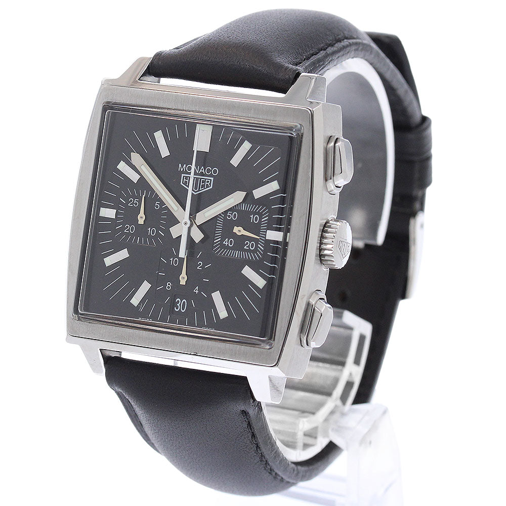 TAG HEUER Monaco CS2111 Chronograph black Dial Automatic Men's Watch_973232