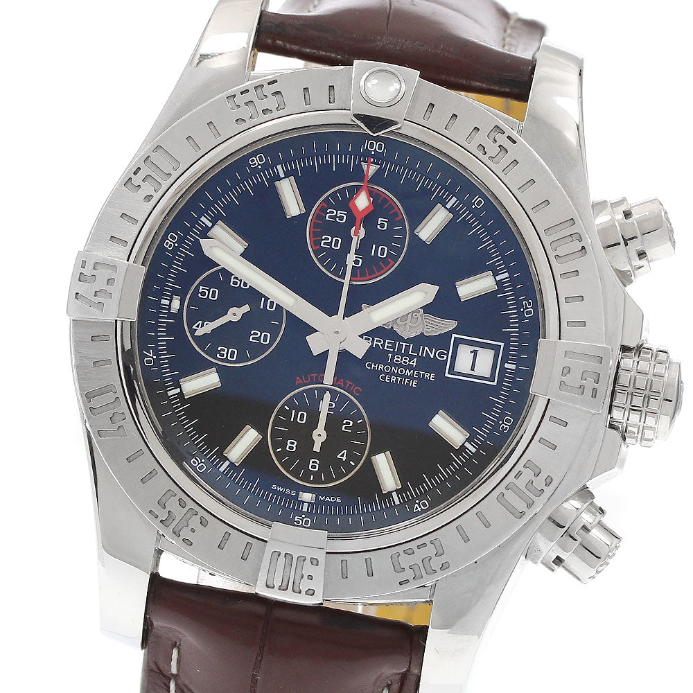 BREITLING Avenger 2 A13381 Date Chronograph black Dial Automatic Men's Watch_973315
