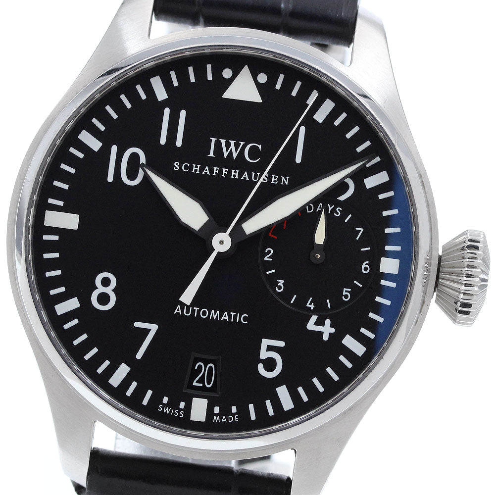 IWC SCHAFFHAUSEN Big pilot IW500401 7 Days black Dial Automatic Men's Watch_973325