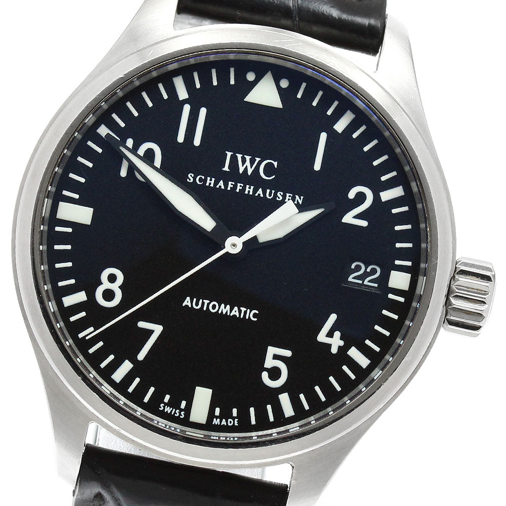 IWC SCHAFFHAUSEN Pilot Watch Mark XVI IW325601 middle size black Dial Automatic Men's Watch_973334
