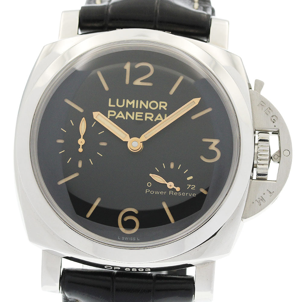PANERAI Luminor 1950 3DAYS PAM00423 Power reserve black Dial Hand Winding Men's Watch_973470