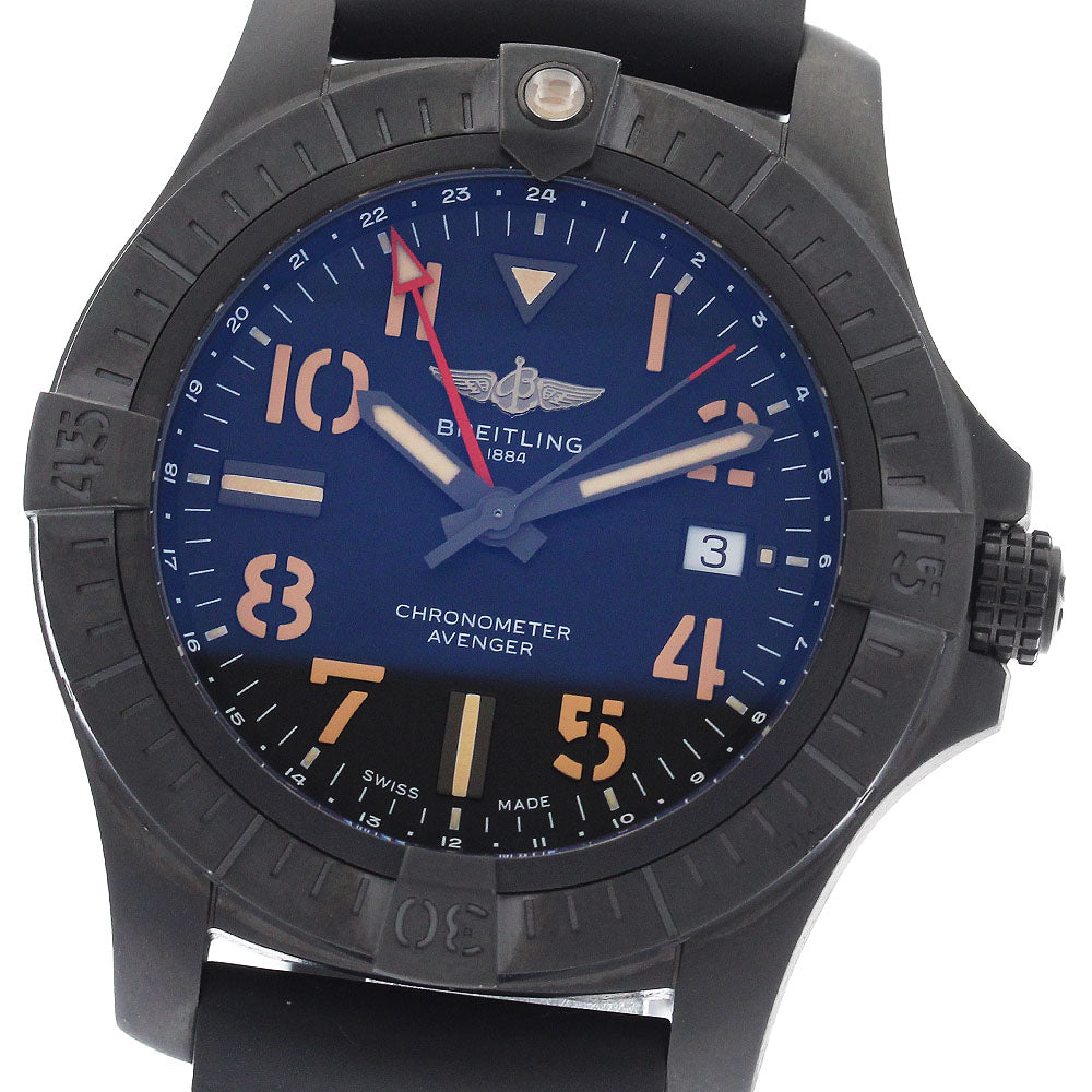 BREITLING Avenger GMT 45 Night Mission V32395 black Dial Automatic Men's Watch_973951