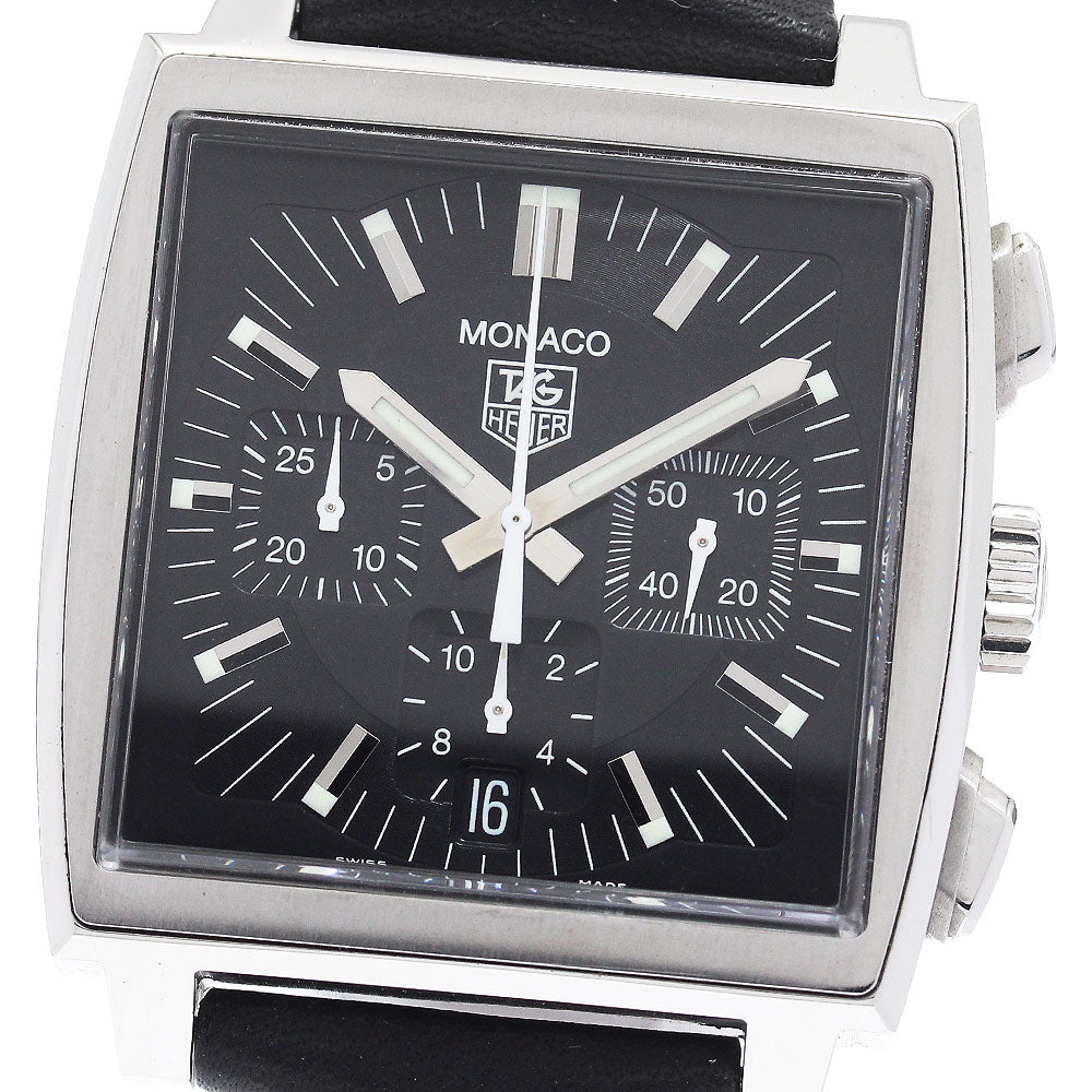 TAG HEUER Monaco CW2111.FC6171 Chronograph black Dial Automatic Men's_973970