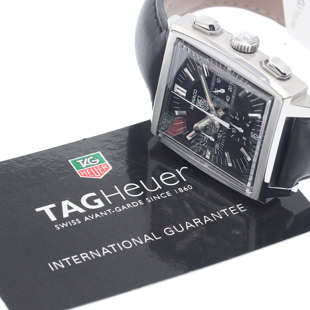 TAG HEUER Monaco CW2111.FC6171 Chronograph black Dial Automatic Men's_973970