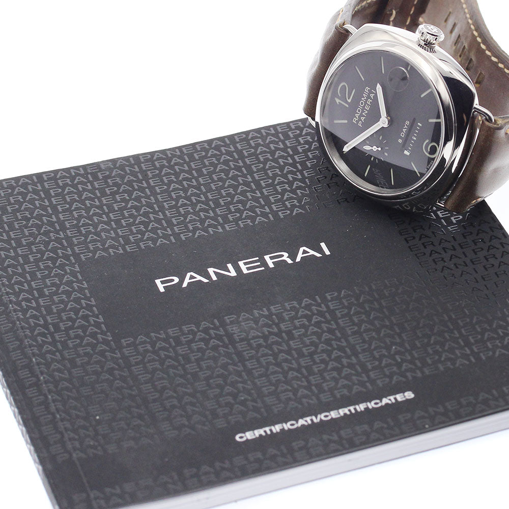 PANERAI Radiomir 8 Days PAM00268 Date black Dial Hand Winding Men's Watch_974044