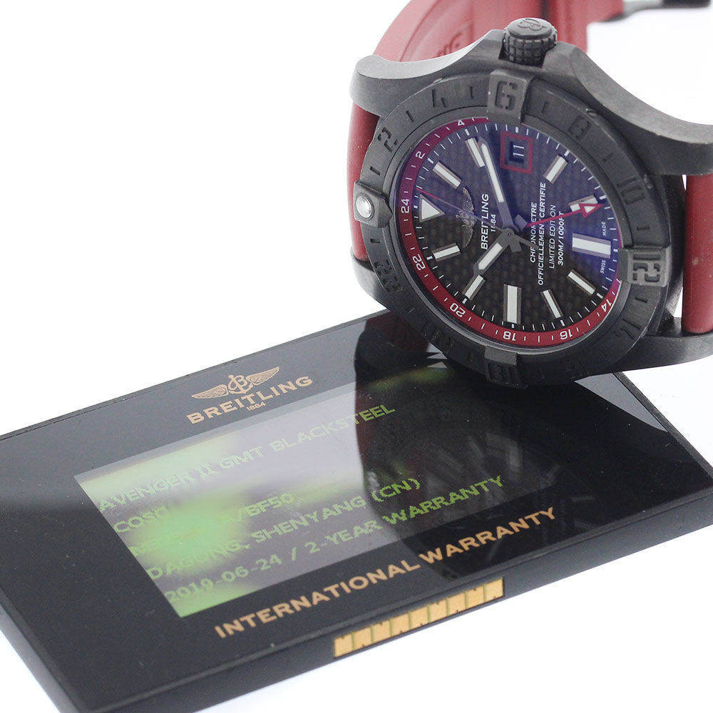 BREITLING Avenger II GMT Black Steel M32390 Automatic Men's Watch_974048