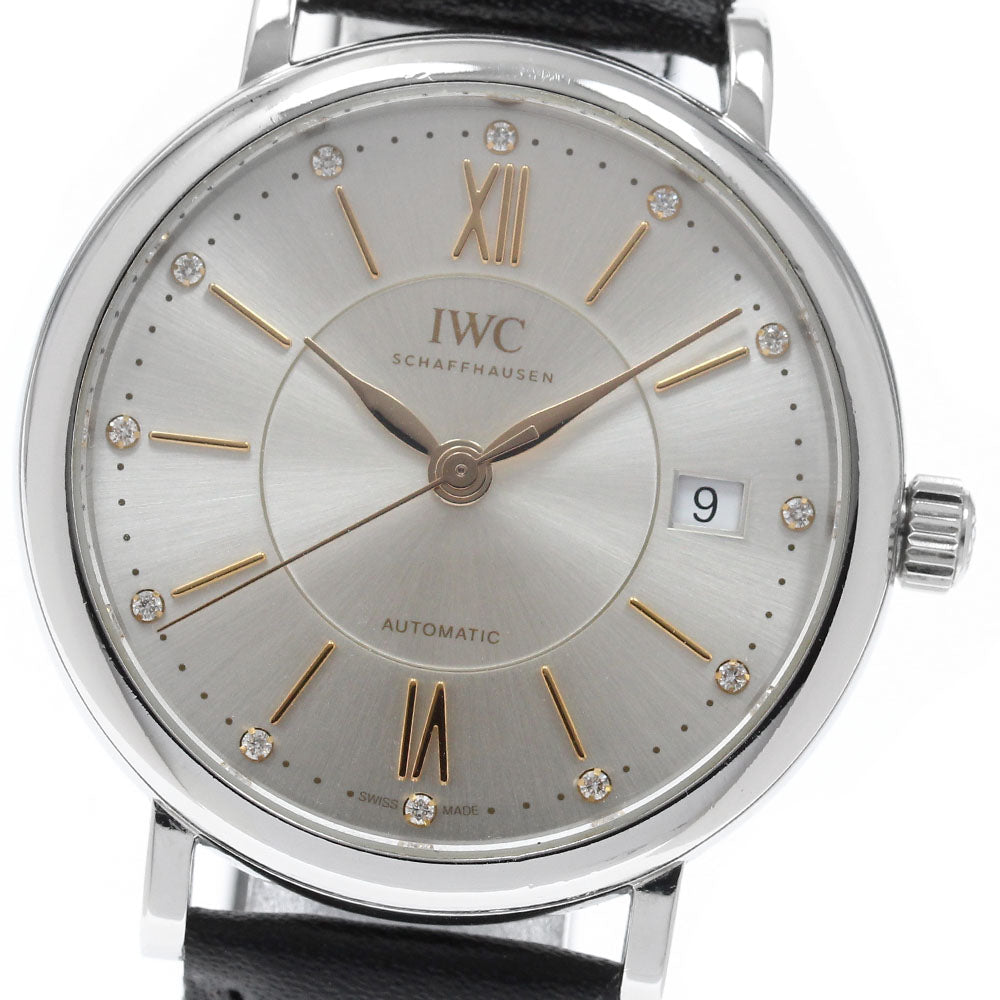 IWC SCHAFFHAUSEN Portofino IW458101 12P diamond Automatic Boy's Watch_974115
