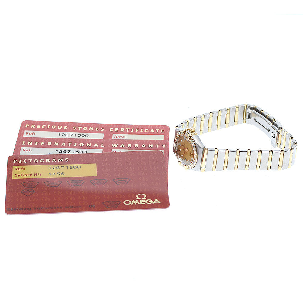 OMEGA Constellation 1267.15 Diamond Bezel 12P Diamond Quartz Ladies Watch_974197