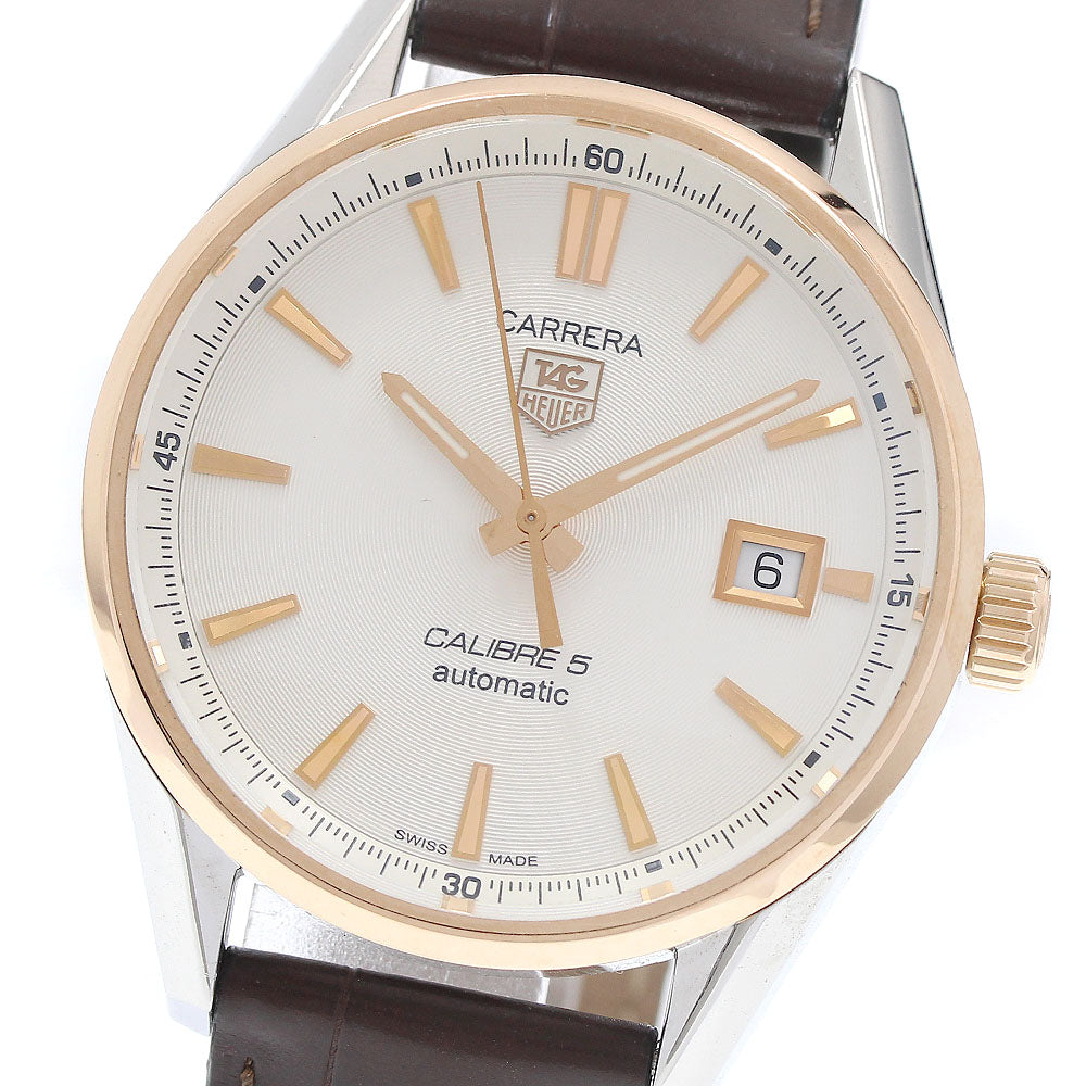 TAG HEUER Carrera Caliber 5 WAR215D.FC6181 Date Silver Dial Automatic Men's Watch_974208